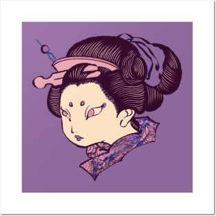 Ukiyoe Girl Posters and Art